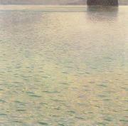Gustav Klimt Island in Lake Atter (mk20) oil painting